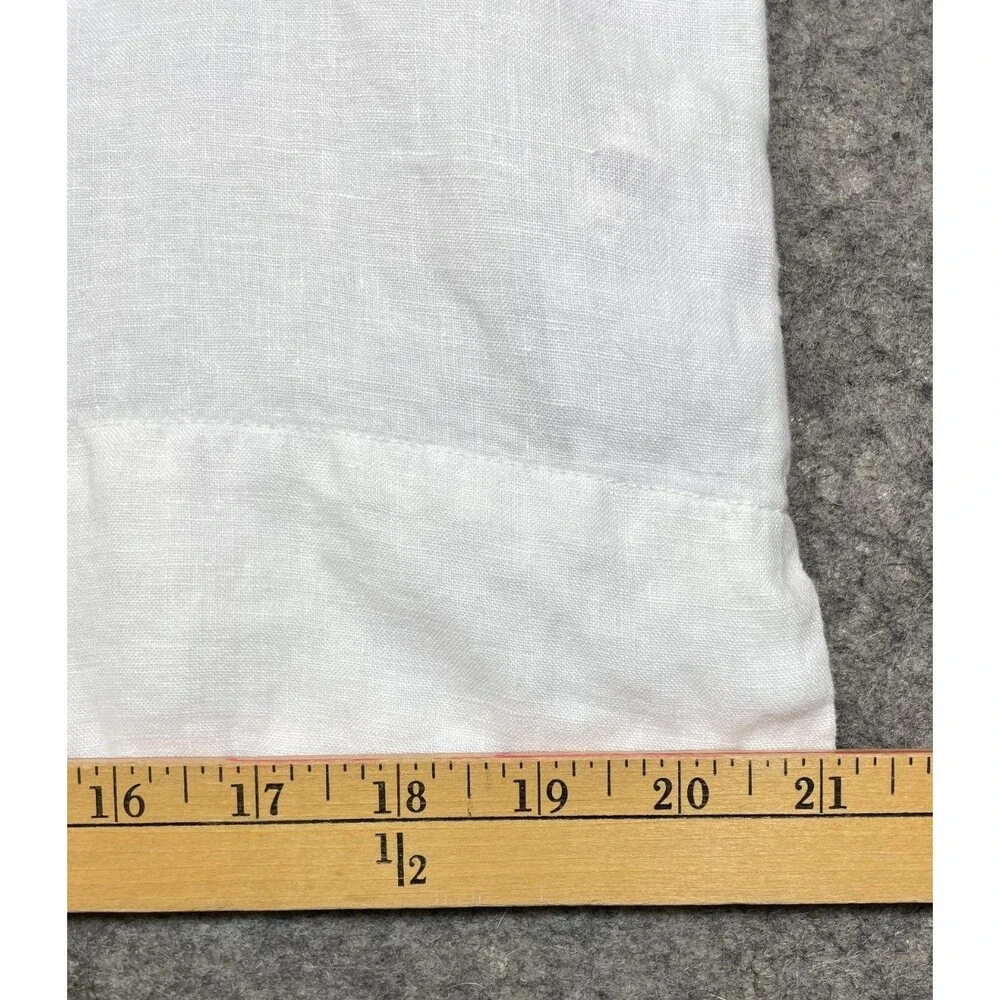 Quince 100% European Linen Short Sleeve Shirt Womens S White Button Front Top